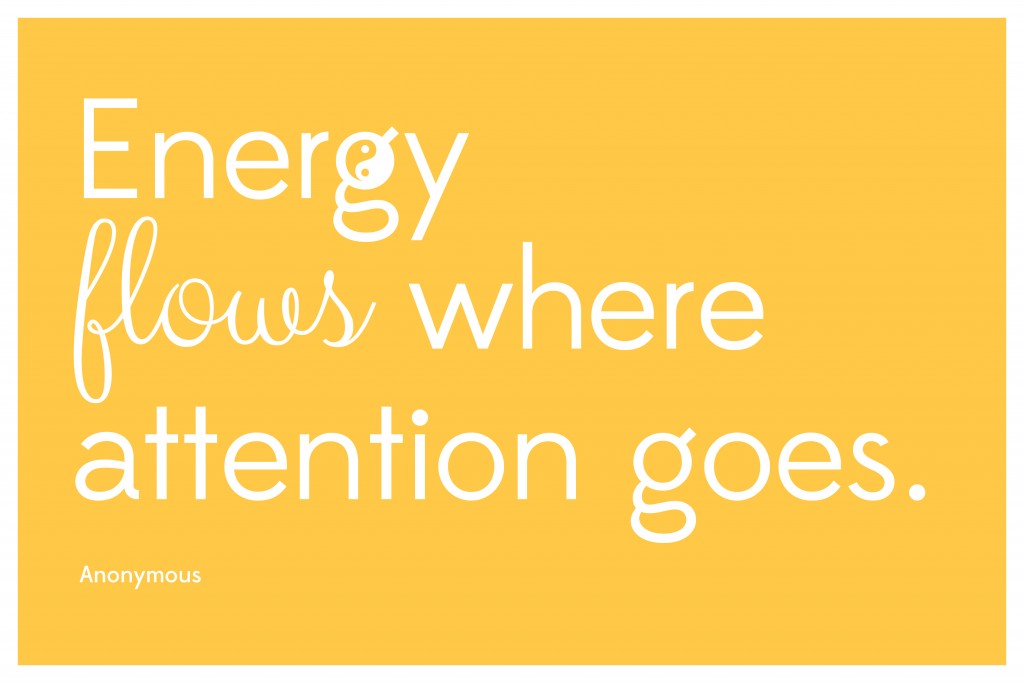 Energy flows where attention goes