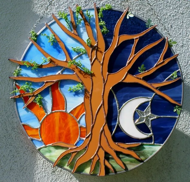 Treee of Life  in stained glass from A Touch of Glass