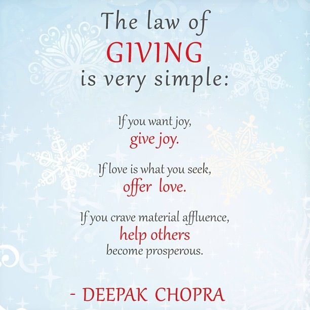 The Law of Giving, deepak chopra